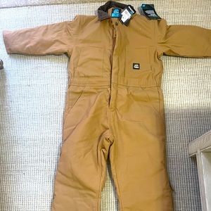 Berne youth brown insulated coveralls